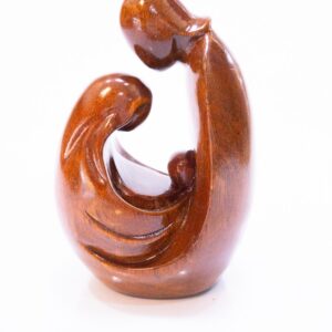 Philippine Mother and Child Wood Sculpture Figurine Home Decor