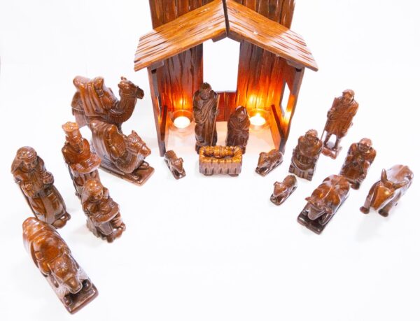 Philippine Nativity Set Wood Sculpture Home Decor